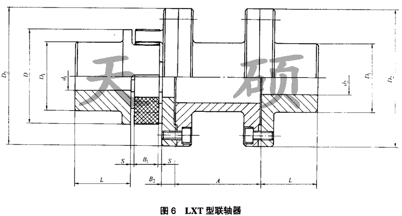 LXT接中間套<strong>星形彈性聯(lián)軸器</strong>