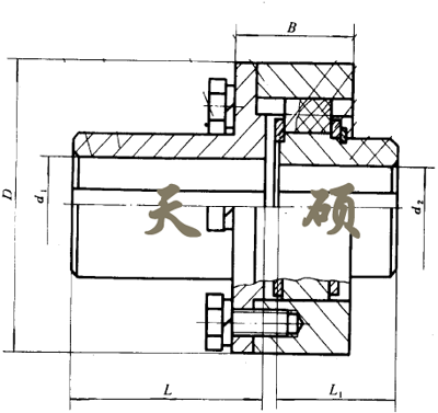 ZLZ型-接中間軸彈性柱銷齒式聯軸